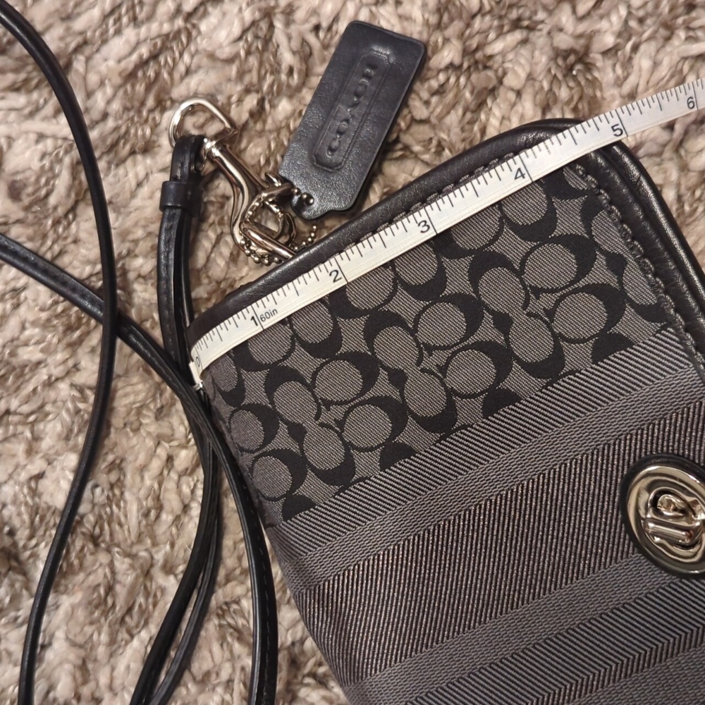 🖤 Coach Legacy Signature Striped Penny Crossbody Bag - Picture 15 of 16